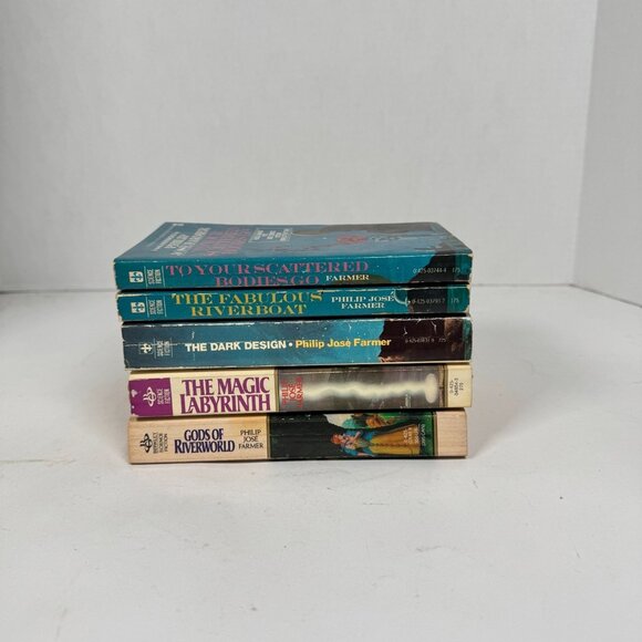 Riverworld Series by Philip José Farmer • 5 Book Set • Vintage Sci-Fi Paperbacks - Picture 2 of 16